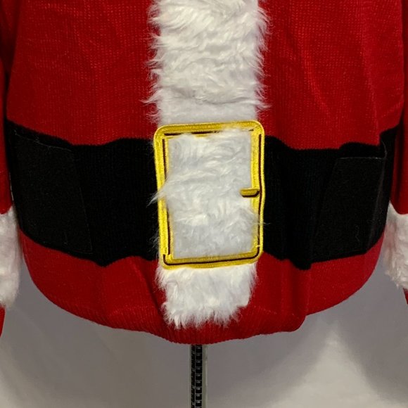 Ugly Christmas Sweater Santa Suit 6 Pack Beer Drink Holster Holder Men Women L - Picture 6 of 8